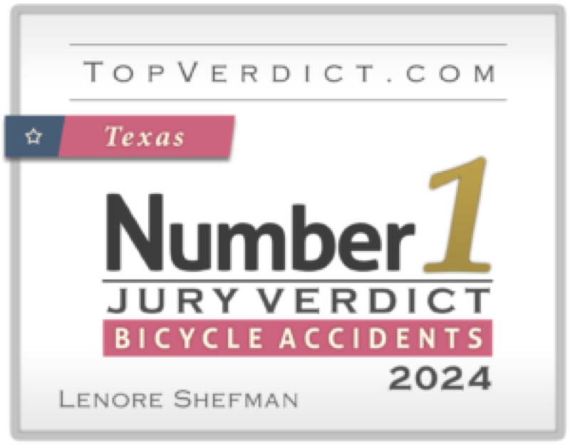 No. 1 Bicycle Accident Verdict in Texas 2024 — Lenore Shefman