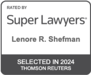 Lenore Shefman Super Lawyer Badge From 2024